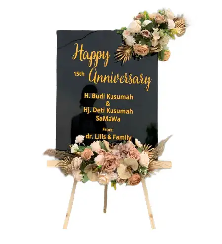 Papan Bunga Akrilik Venue Wedding Puncak